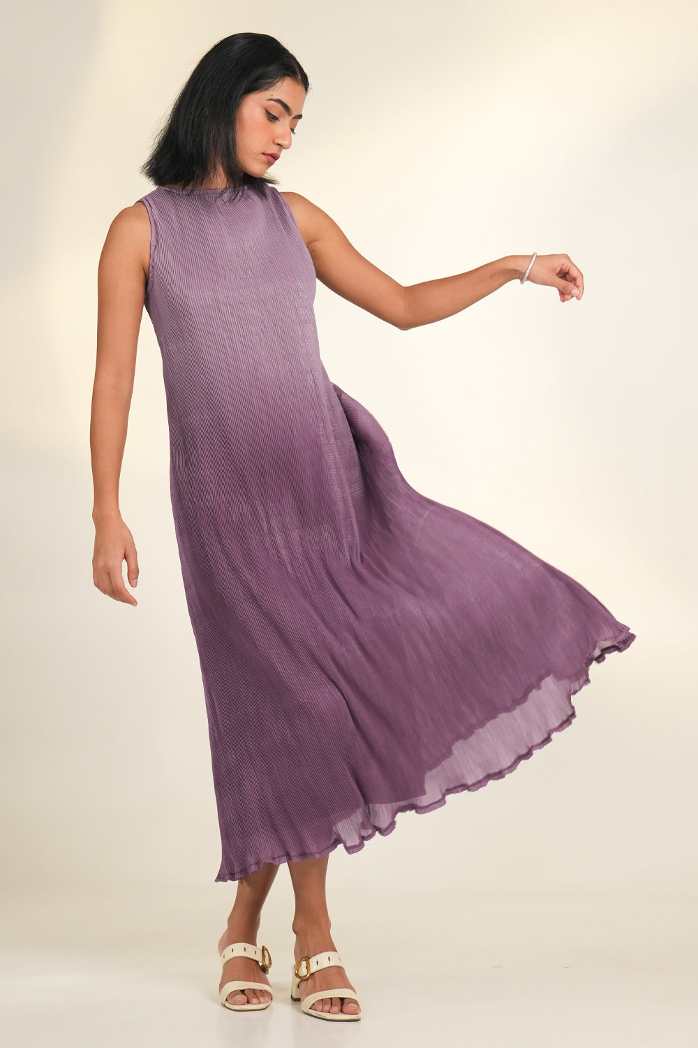 Ombre Pleated Dress