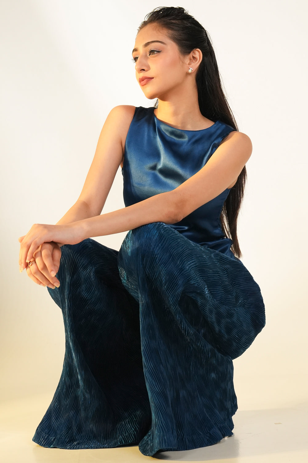 Top & Pleated Pants | Co-ord