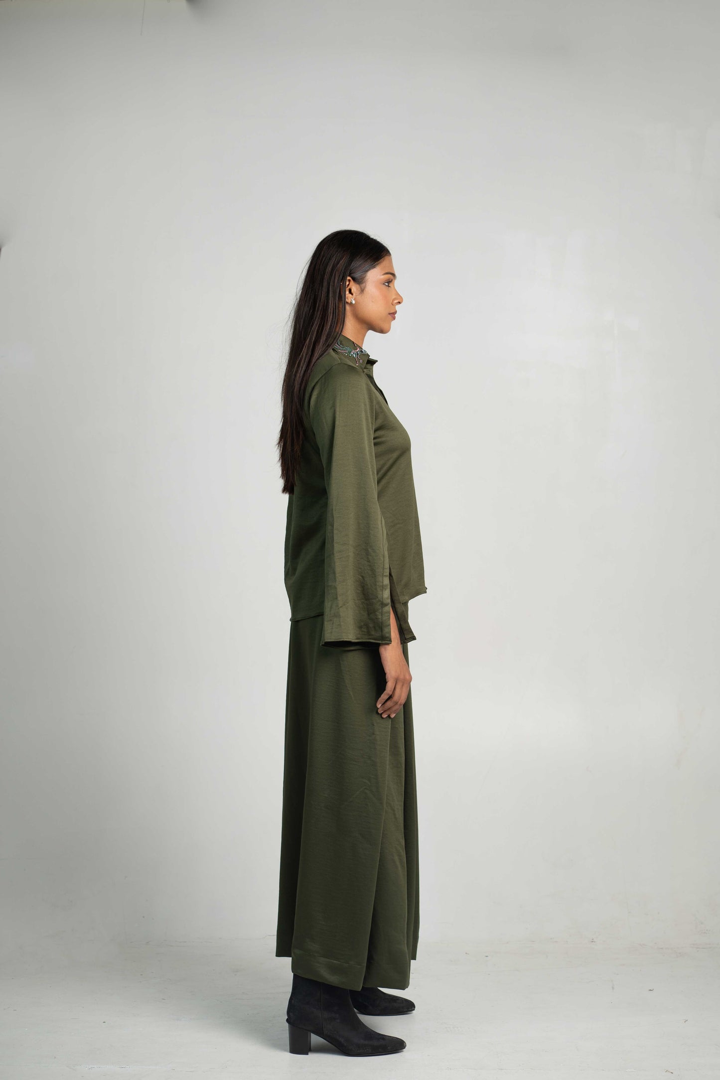 Flock Slit Sleeve Co-ord